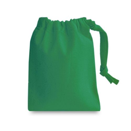 Emerald Green Small cotton bag with drawstring for dice and pieces